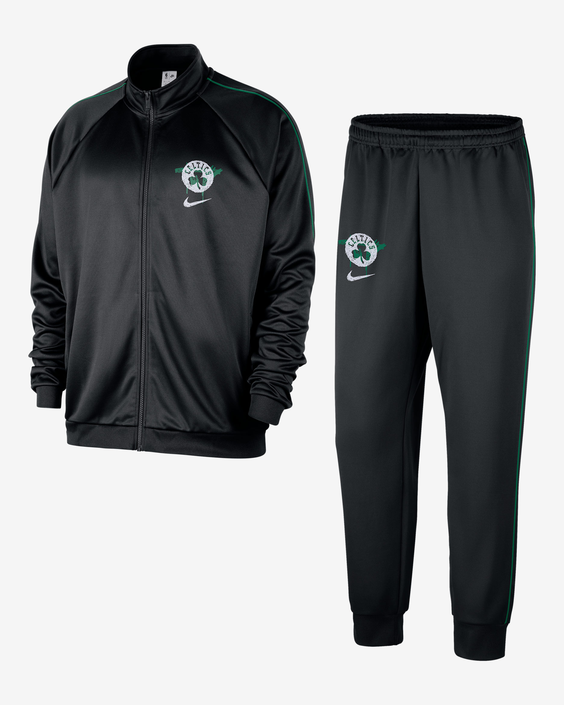 Boston Celtics Courtside Men's Nike NBA Club Peak Tracksuit. Nike IL